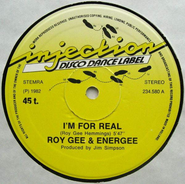 Roy Gee & Energee : I'm For Real (12")