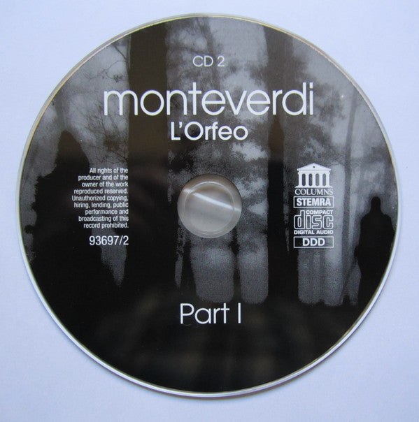 Claudio Monteverdi - Silvia Pozzer • William Matteuzzi • Sara Mingardo • Gian Paolo Dal Dosso • Gian Paolo Fagotto, Loris Bertolo - Sergio Vartolo : L'Orfeo (2xCD, Album)