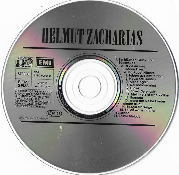 Helmut Zacharias : Gold Collection (CD, Comp)