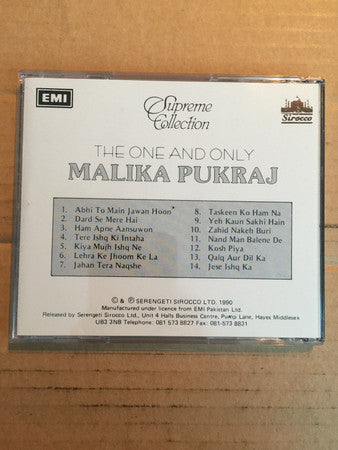 Malika Pukhraj : The One And Only (CD, Comp)