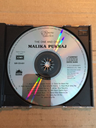 Malika Pukhraj : The One And Only (CD, Comp)