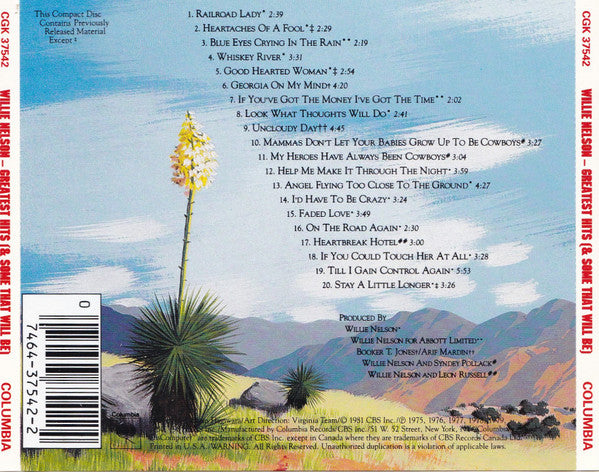 Willie Nelson : Greatest Hits (And Some That Will Be) (CD, Comp)