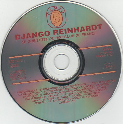 Django Reinhardt, Quintette Du Hot Club De France , Featuring Stéphane Grappelli : Django Reinhardt (CD, Comp)