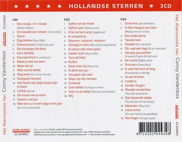 Conny Vandenbos : Het Allermooiste Van Conny Vandenbos (3xCD, Comp)