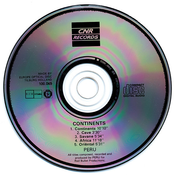 Peru : Continents (CD, Album, RE)