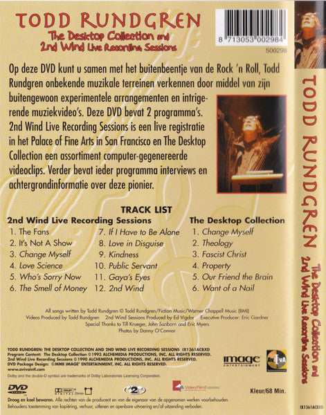 Todd Rundgren : The Desktop Collection And 2nd Wind Live Recording Sessions (DVD-V, RE, PAL, Reg)