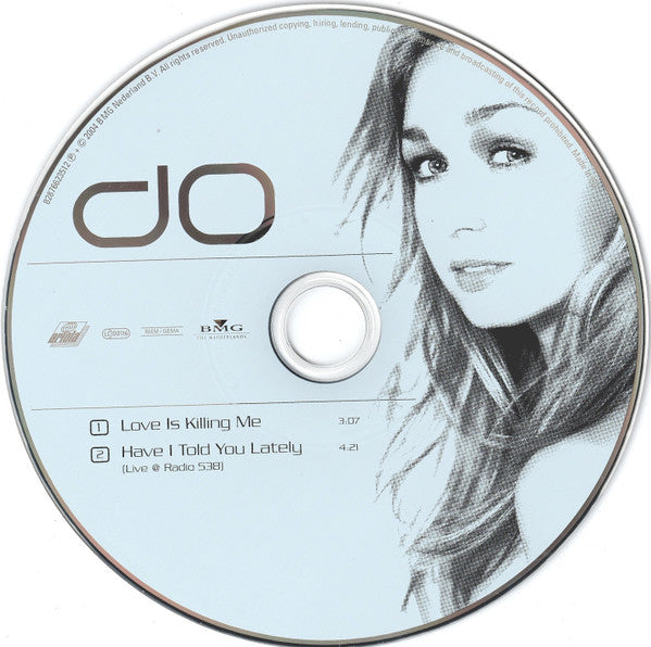 Do : Love Is Killing Me (CD, Single)