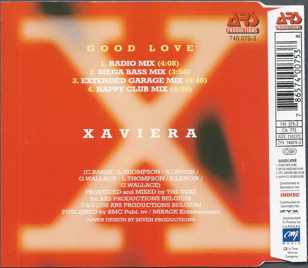 Xaviera Gold : Good Love (CD, Maxi)