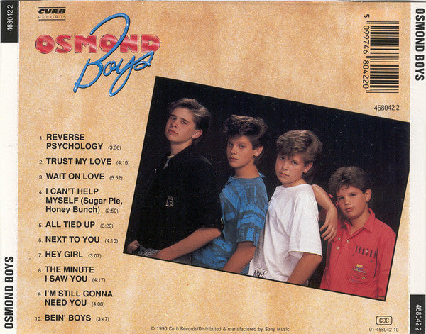 Osmond Boys : Osmond Boys (CD, Album)