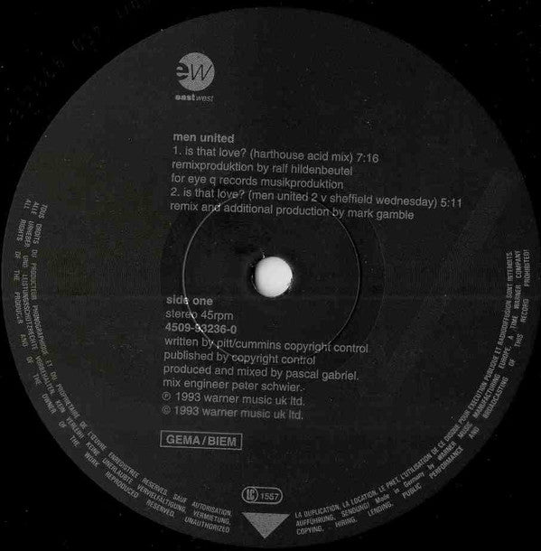 Men United : Is That Love (12")