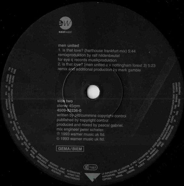 Men United : Is That Love (12")