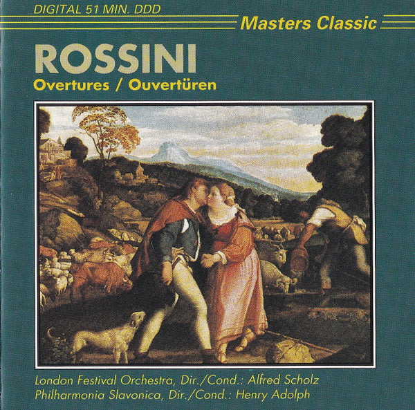 Gioacchino Rossini - London Festival Orchestra (2) Dir./Cond.: Alfred Scholz, Philharmonia Slavonica Dir./Cond.: Henry Adolph : Overtures = Ouvertüren (CD, Comp)