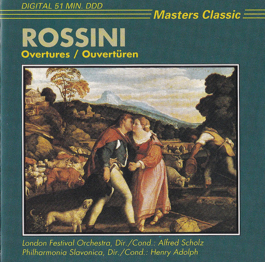 Gioacchino Rossini - London Festival Orchestra (2) Dir./Cond.: Alfred Scholz, Philharmonia Slavonica Dir./Cond.: Henry Adolph : Overtures = Ouvertüren (CD, Comp)