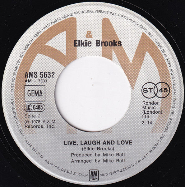 Elkie Brooks : Lilac Wine (7", Single)
