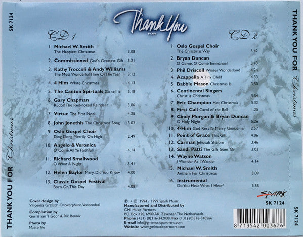 Various : Thank You For The Music: Christmas (2xCD, Comp)