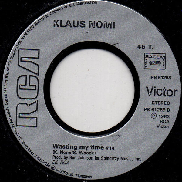 Klaus Nomi : Cold Song - Bande Originale Du Film A Nos Amours (7", Single)