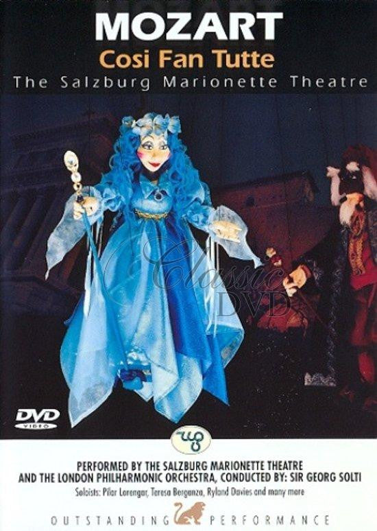 Wolfgang Amadeus Mozart - Salzburg Marionette Theatre, London Philharmonic Orchestra, Georg Solti, Pilar Lorengar, Teresa Berganza, Ryland Davies, Peter Ustinov : Così Fan Tutte (DVD-V, PAL)