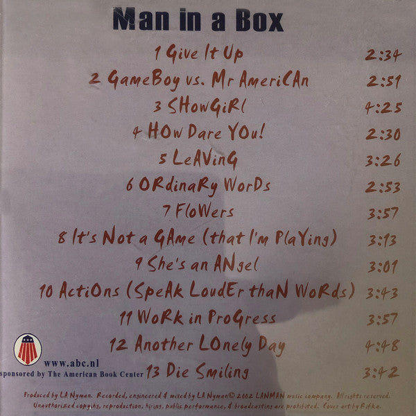 Luke Nyman : Man in a Box (CD, Album)