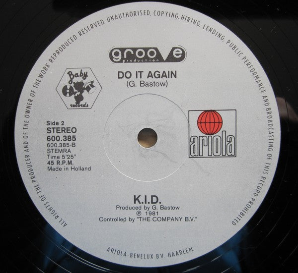 K.I.D. : Don't Stop (12", Single)