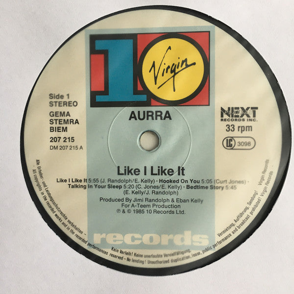 Aurra : Like I Like It (LP, Album)