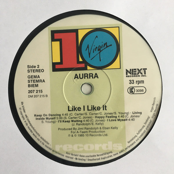 Aurra : Like I Like It (LP, Album)