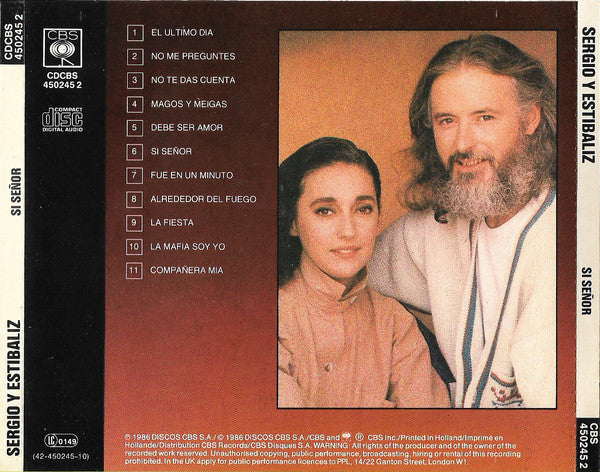 Sergio Y Estibaliz : Sí Señor (CD, Album)