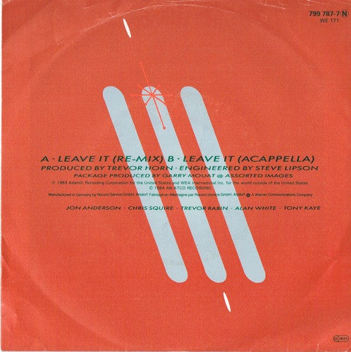 Yes : Leave It (7", Single)