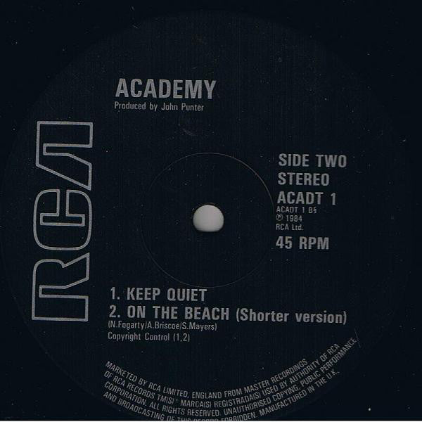 Academy : On The Beach (12", Single)