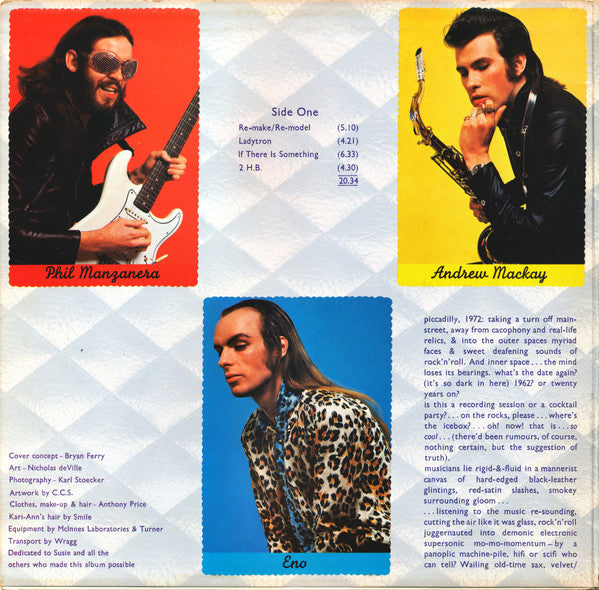 Roxy Music : Roxy Music (LP, Album, RP)