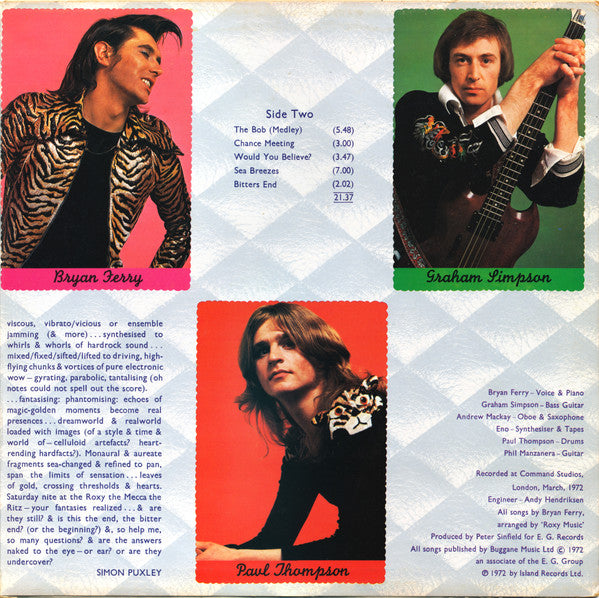 Roxy Music : Roxy Music (LP, Album, RP)