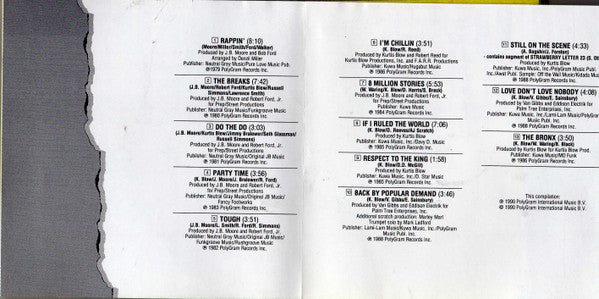 Kurtis Blow : Best Of ....Rappin' (CD, Comp, RE)