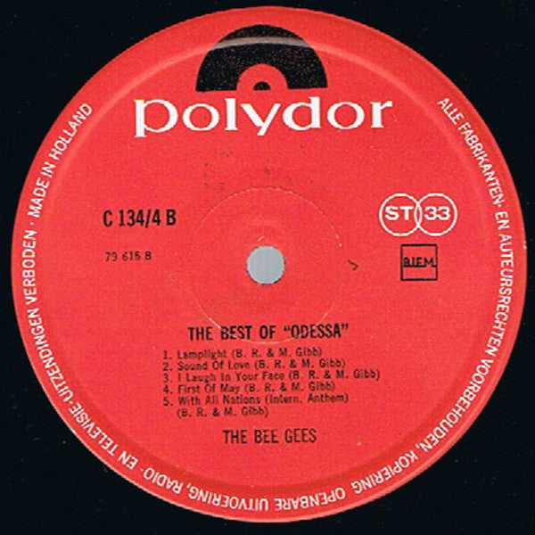 Bee Gees : The Best Of Odessa (LP, Comp, Club)