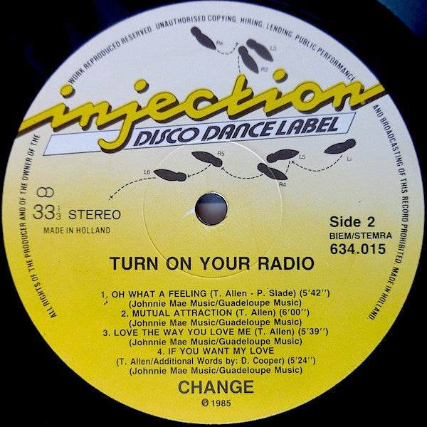 Change : Turn On Your Radio (LP, Album)