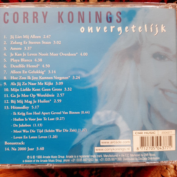 Corry Konings : Onvergetelijk (CD, Album)