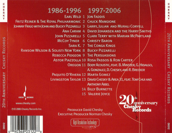 Various : 20th Anniversary Chesky Records (2xCD, Comp)