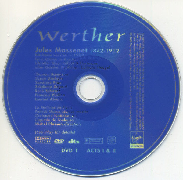Jules Massenet, Michel Plasson : Werther (2xDVD-V)