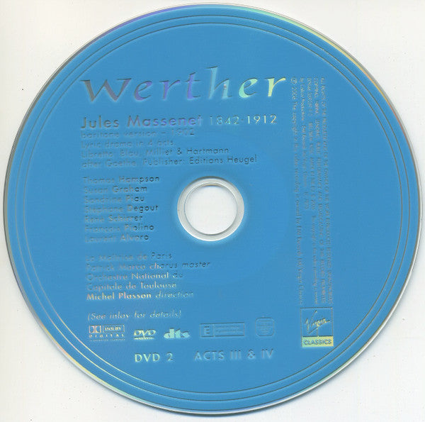 Jules Massenet, Michel Plasson : Werther (2xDVD-V)