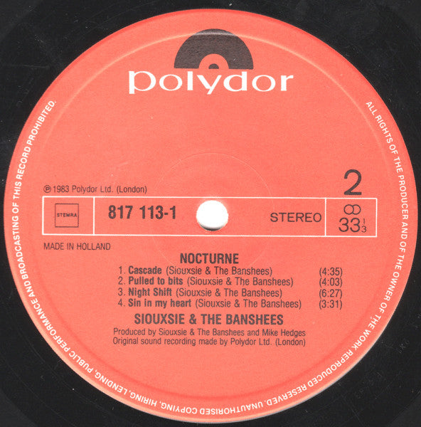 Siouxsie & The Banshees : Nocturne (2xLP, Album, Gat)