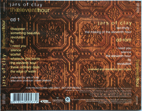 Jars Of Clay : The Eleventh Hour (CD, Album, Promo + CD-ROM)