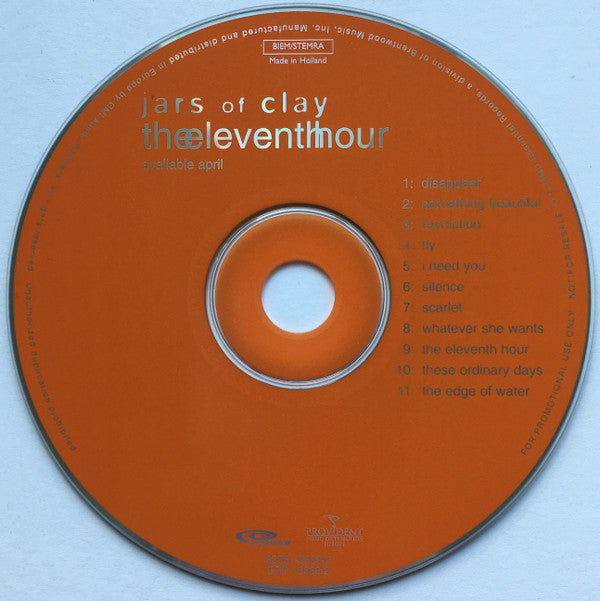 Jars Of Clay : The Eleventh Hour (CD, Album, Promo + CD-ROM)