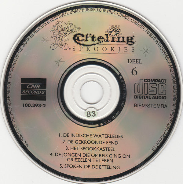 Various : Efteling Sprookjes Deel 6 (CD)