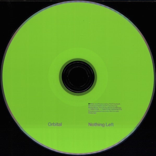 Orbital : Nothing Left (CD, Single, Promo)