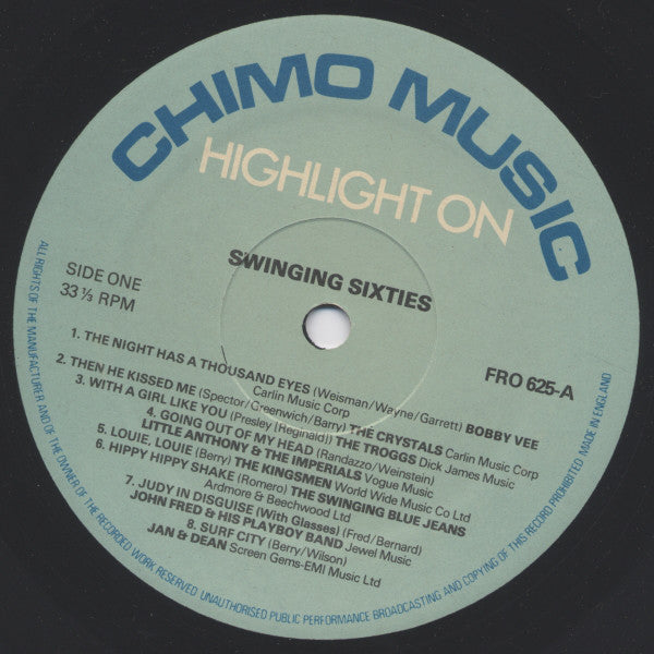 Various : Highlight On Swinging Sixties (LP, Comp)
