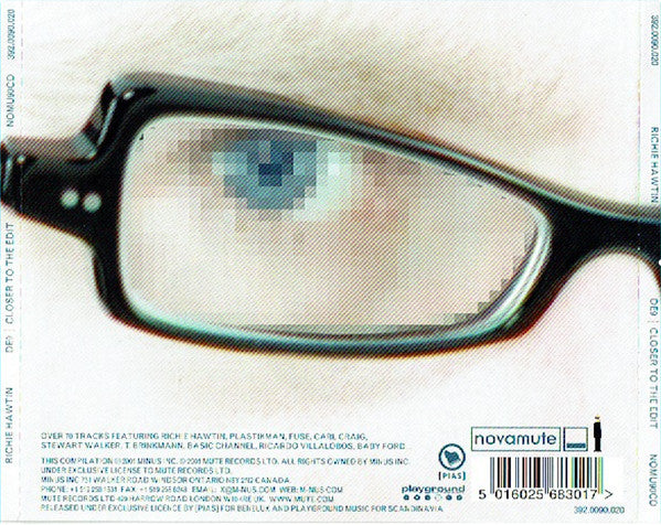 Richie Hawtin : DE9 | Closer To The Edit (CD, Mixed)