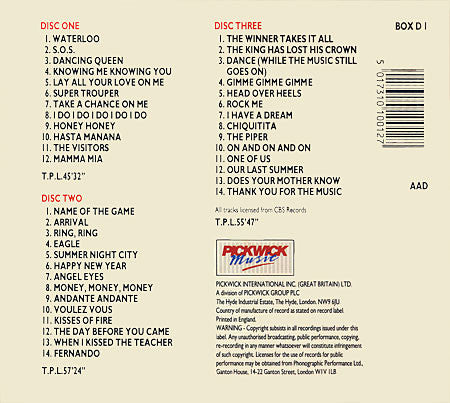 ABBA : The Hits Box (CD, Comp, RE + CD, Comp, RE + CD, Comp, RE + Box, )
