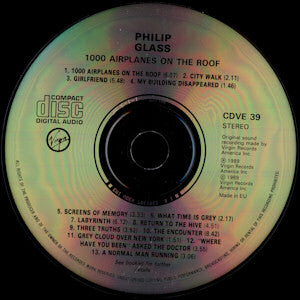 Philip Glass : 1000 Airplanes On The Roof (CD, Album)