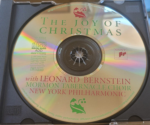 Leonard Bernstein, Mormon Tabernacle Choir, New York Philharmonic : The Joy Of Christmas (CD, Album, Comp, RE)