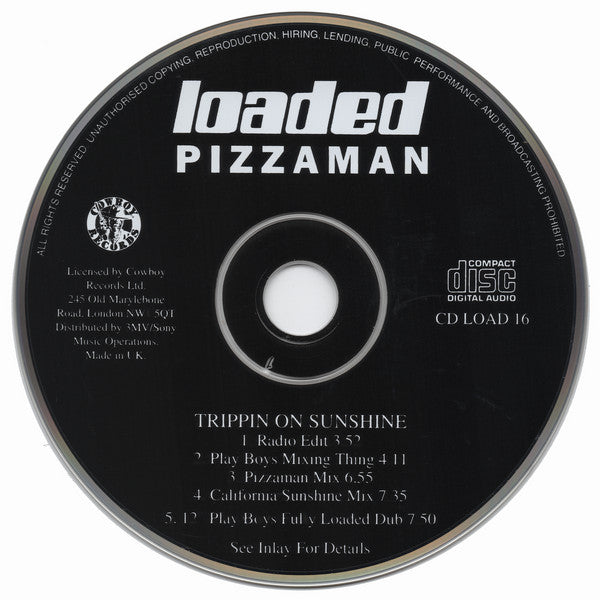 Pizzaman : Trippin' On Sunshine (CD, Single)