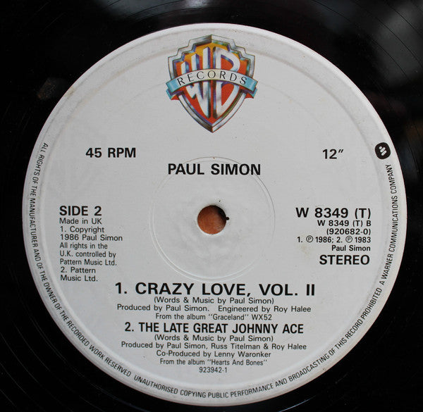 Paul Simon : Graceland (12")