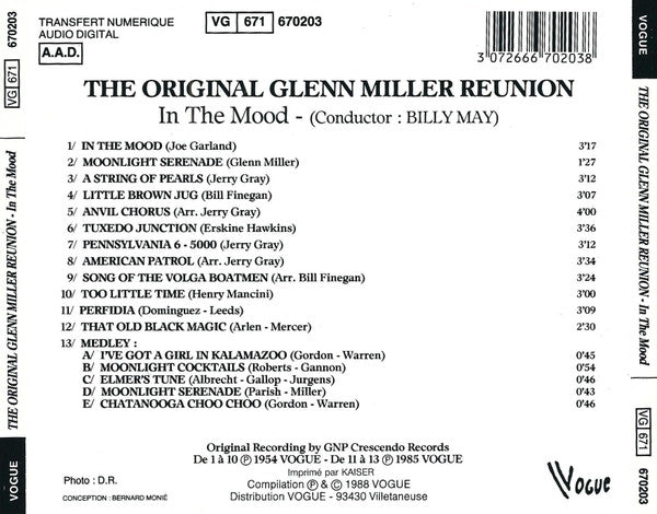 The Original Glenn Miller Reunion : In The Mood (CD)